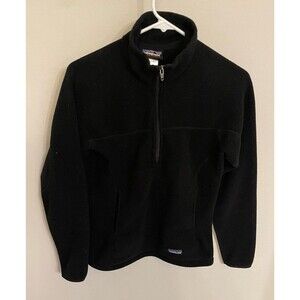 Black Patagonia Synchilla Common Threads Women’s Ladies Fleece, Size Adult XS